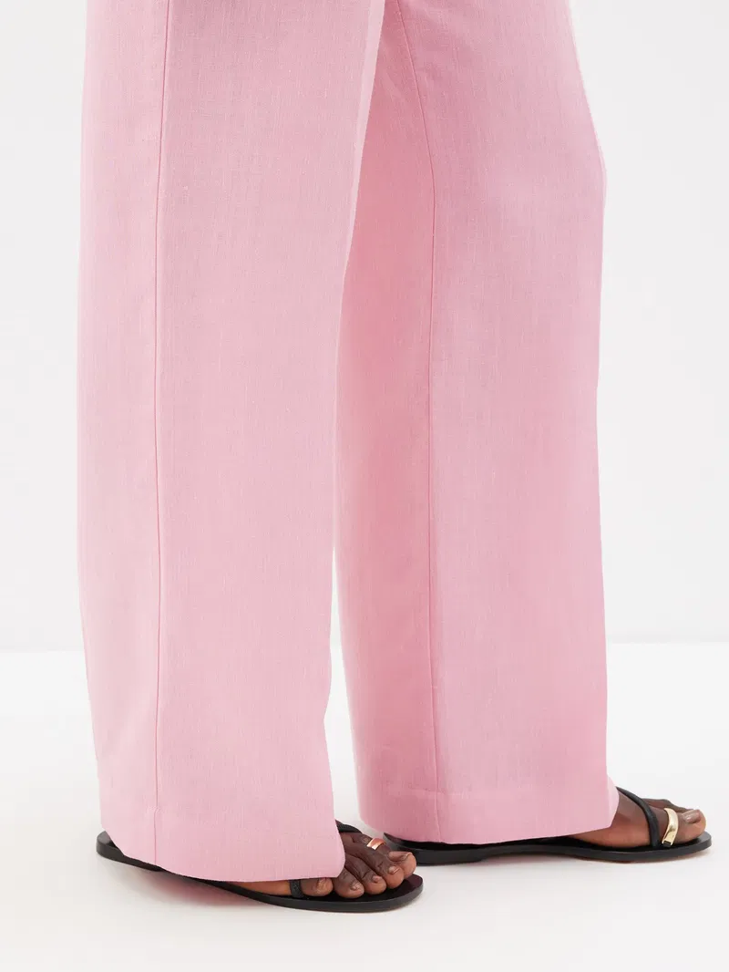 Womens Asceno Relaxed Trousers In Pink
