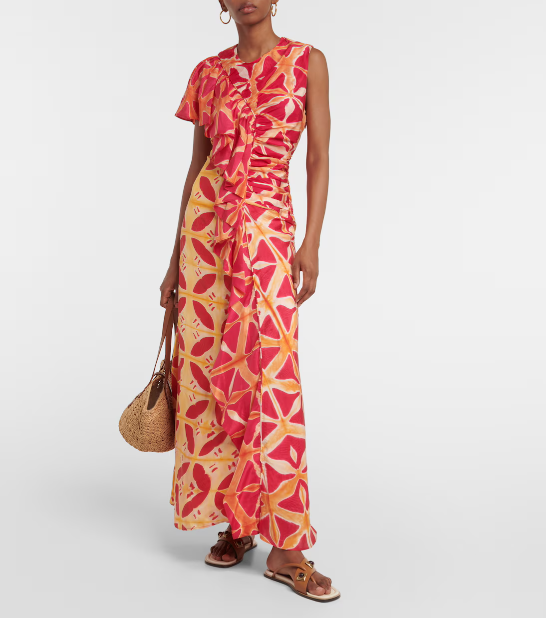 Womens Ulla Johnson Occasion Dress In Pink Orange