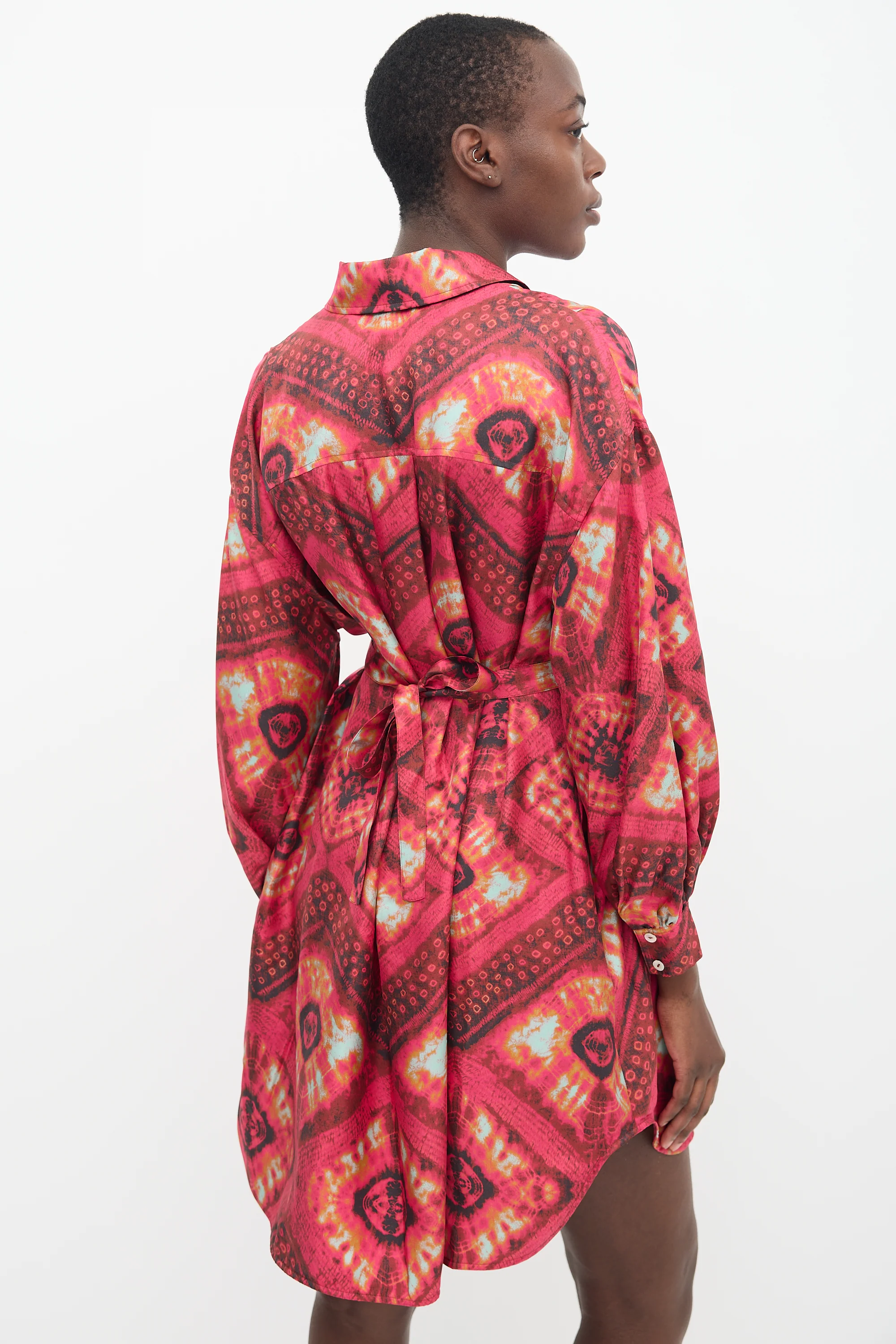 Womens Ulla Johnson Short Day Dresses In Dark Pink
