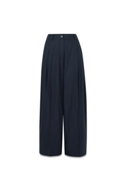 Womens Cefinn Wide Leg Trousers In Navy
