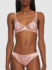 Womens Fleur Du Mal Demi Cup Bras In Light Pink