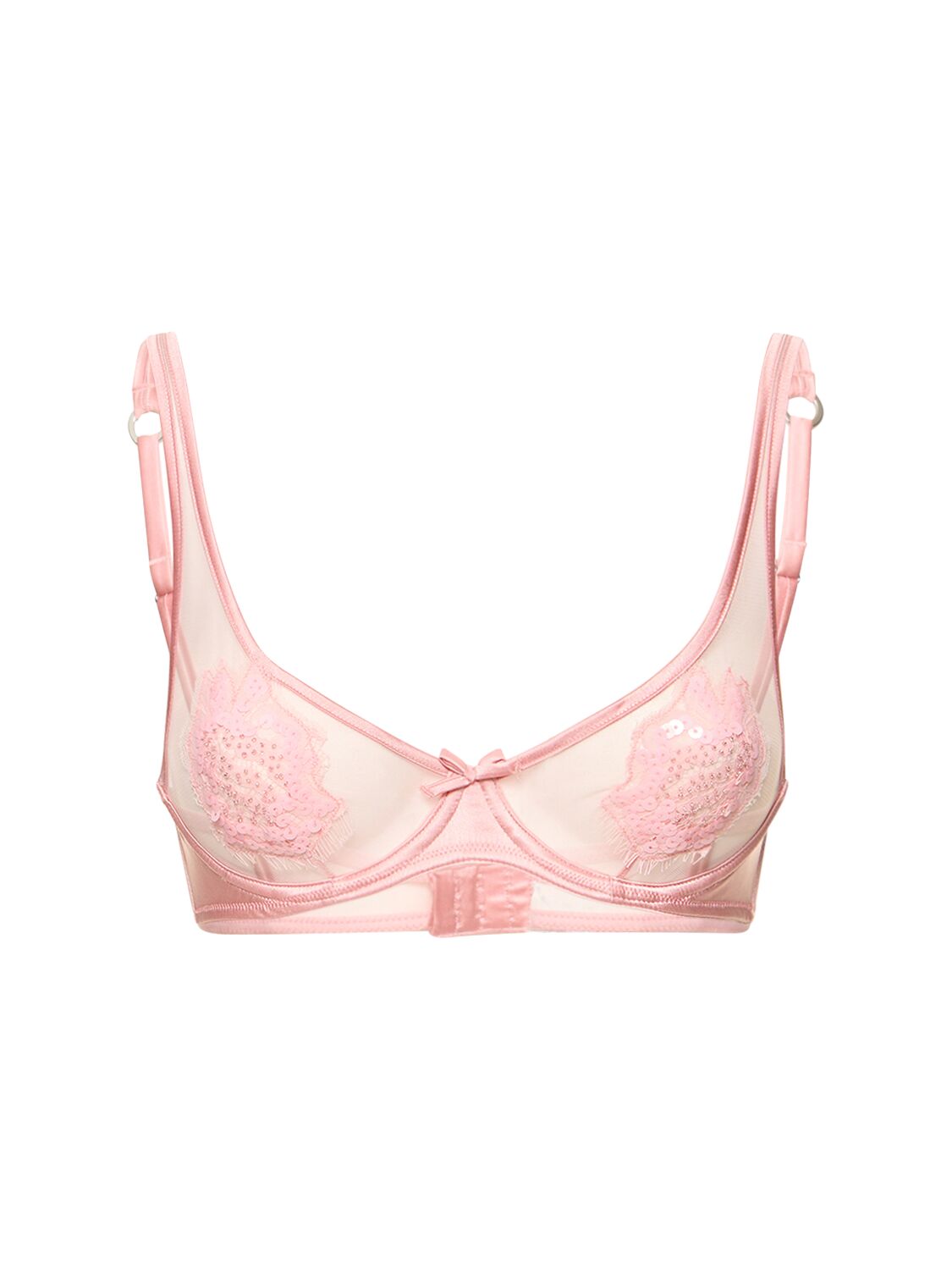 Womens Fleur Du Mal Demi Cup Bras In Light Pink