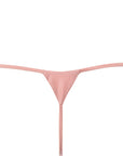 Fleur Du Mal Womens Beaded Applique Thong in Light Pink