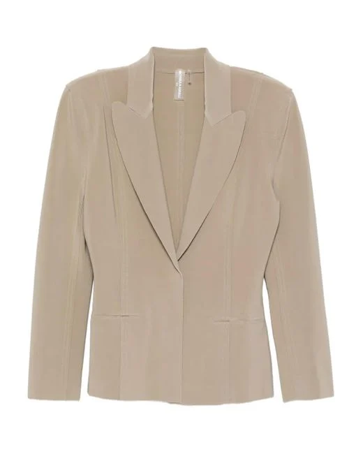 Womens Norma Kamali Tailored Jackets In Light Beige
