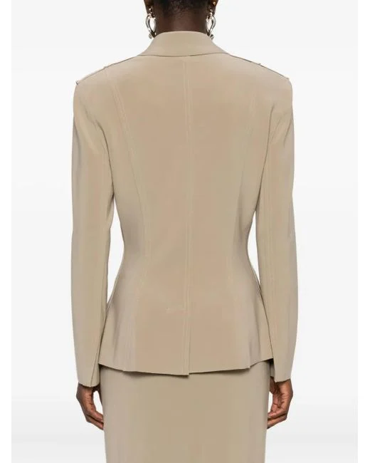 Womens Norma Kamali Tailored Jackets In Light Beige