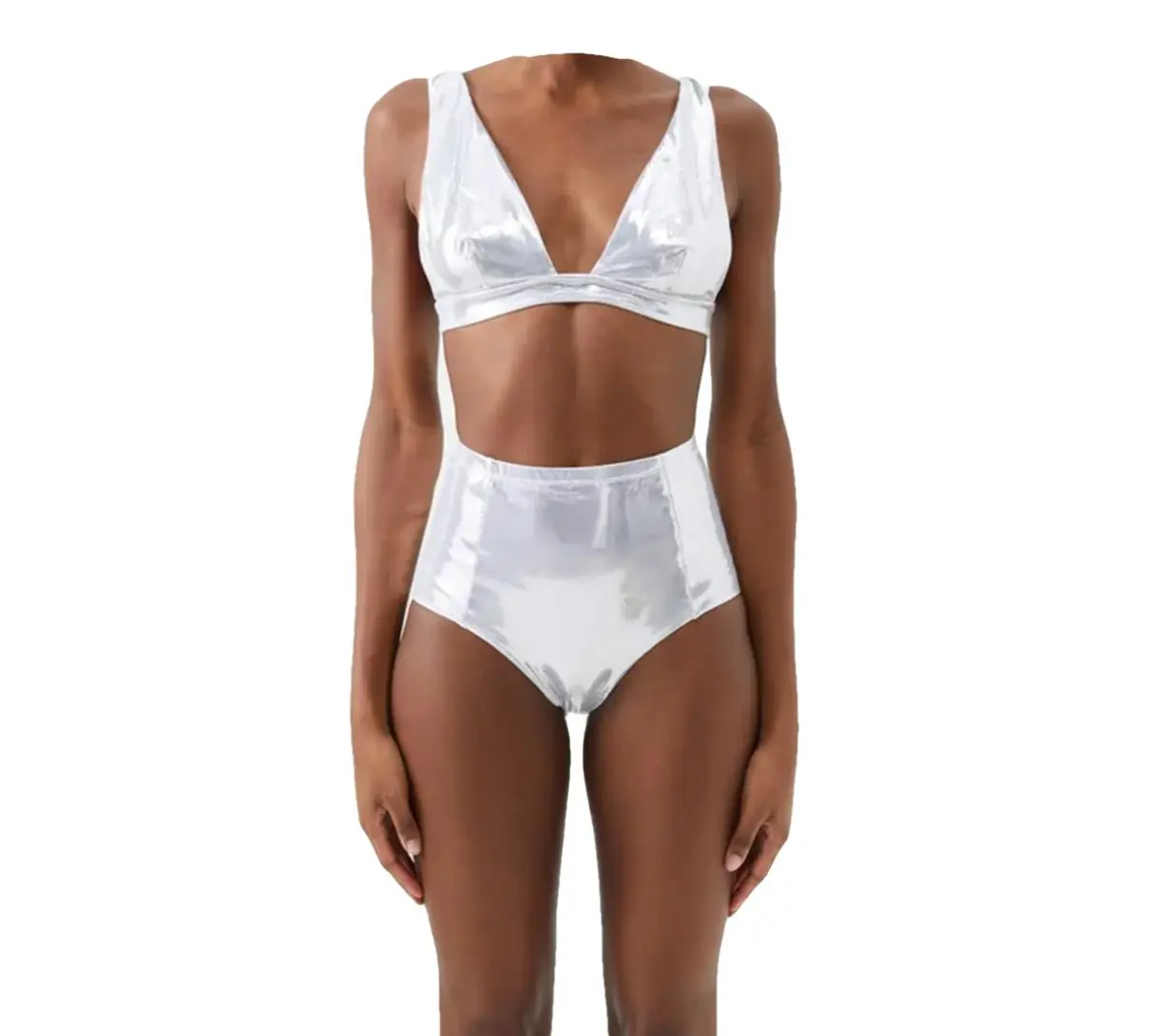 Womens Dodo Bar Or Bikini Tops In Grey Silver