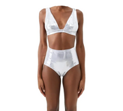 Womens Dodo Bar Or Bikini Tops In Grey Silver