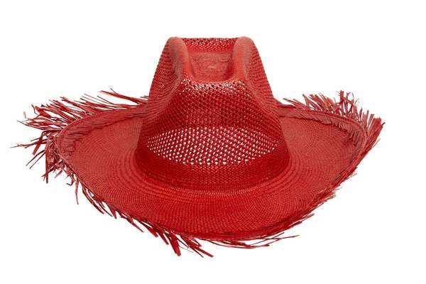 Womens Clyde Straw Hats In Tomato