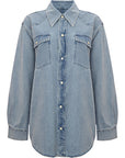 Our Legacy Mens Frontier Denim Shirt in Blue