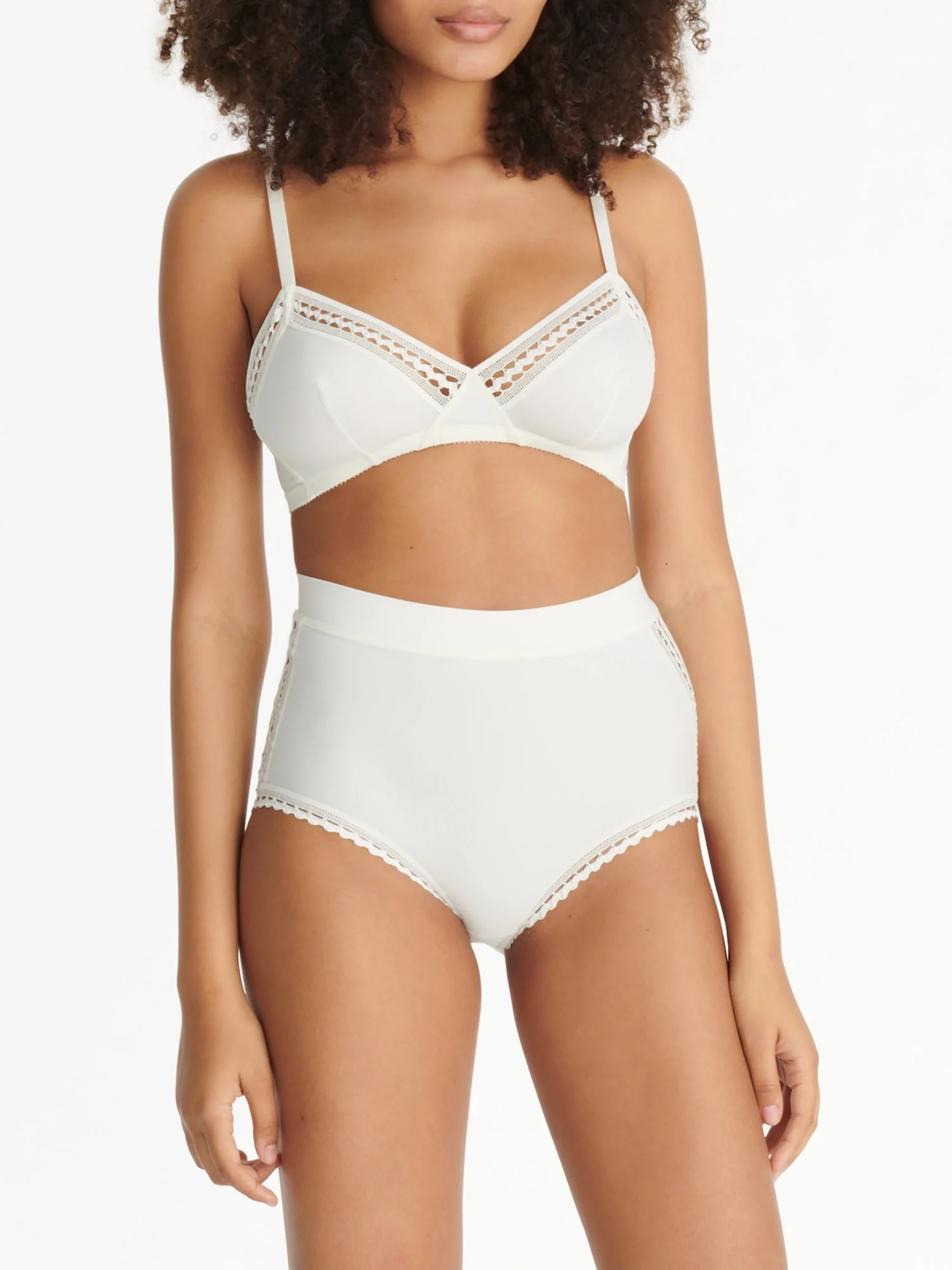Womens Eres High Waisted Briefs In White