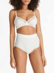 Womens Eres High Waisted Briefs In White