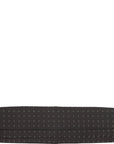 Lanvin Mens Silk Cummerbund in Black/Silver