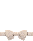 Lanvin Mens Silk Satin Bow Tie in Light Grey