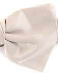 Lanvin Mens Silk Satin Bow Tie in Light Grey