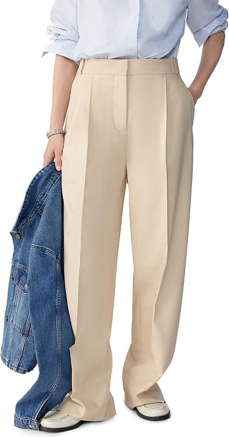 Womens Bash Relaxed Trousers In Beige
