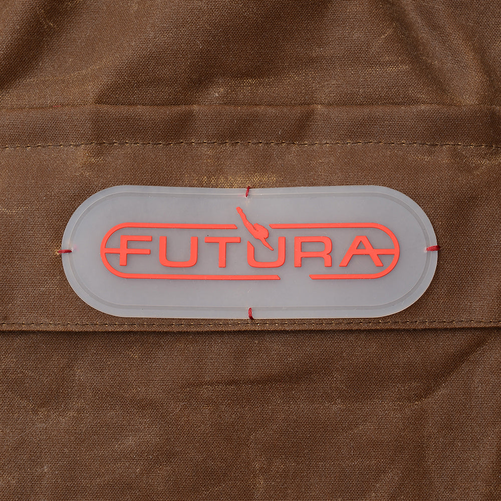 Futura Womens 4 Waxed Cotton Long Trench W Oversized Pockets