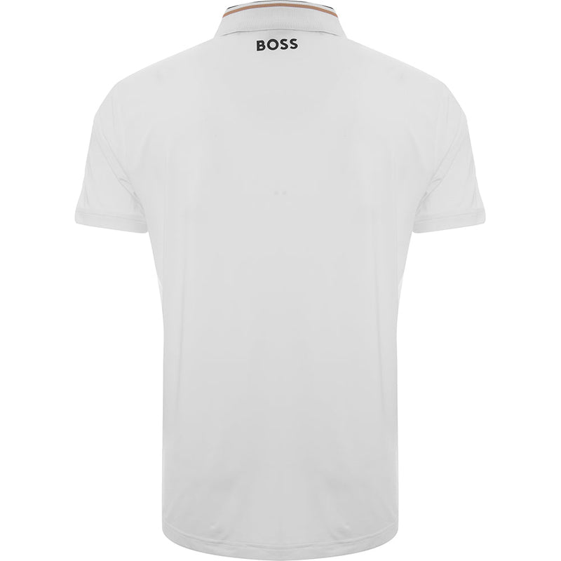 Hugo Boss Mens White Paddytech Crewneck Tee