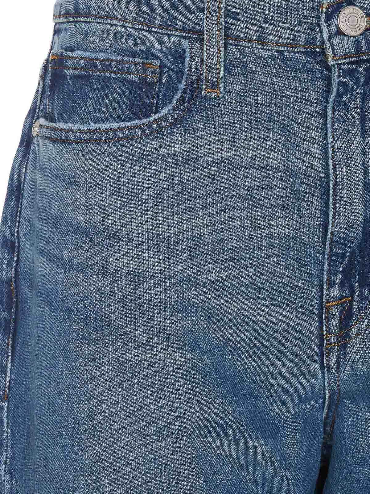 Womens Frame Denim Boyfriend Jeans In Mid Denim