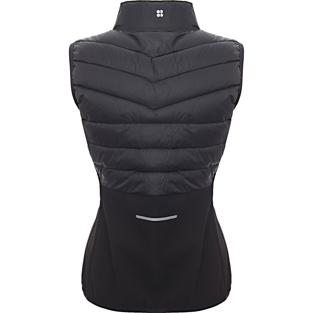 Sweaty Betty Womens Core Accelerate Running Gilet in Black