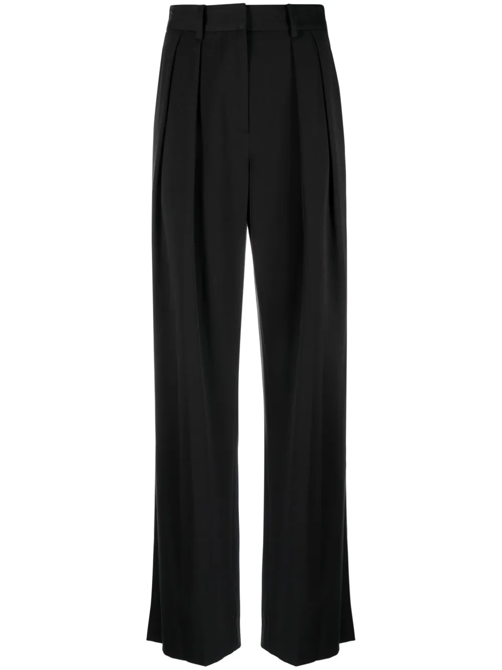 Womens Staud Wide Leg Trousers In Black