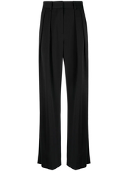 Womens Staud Wide Leg Trousers In Black