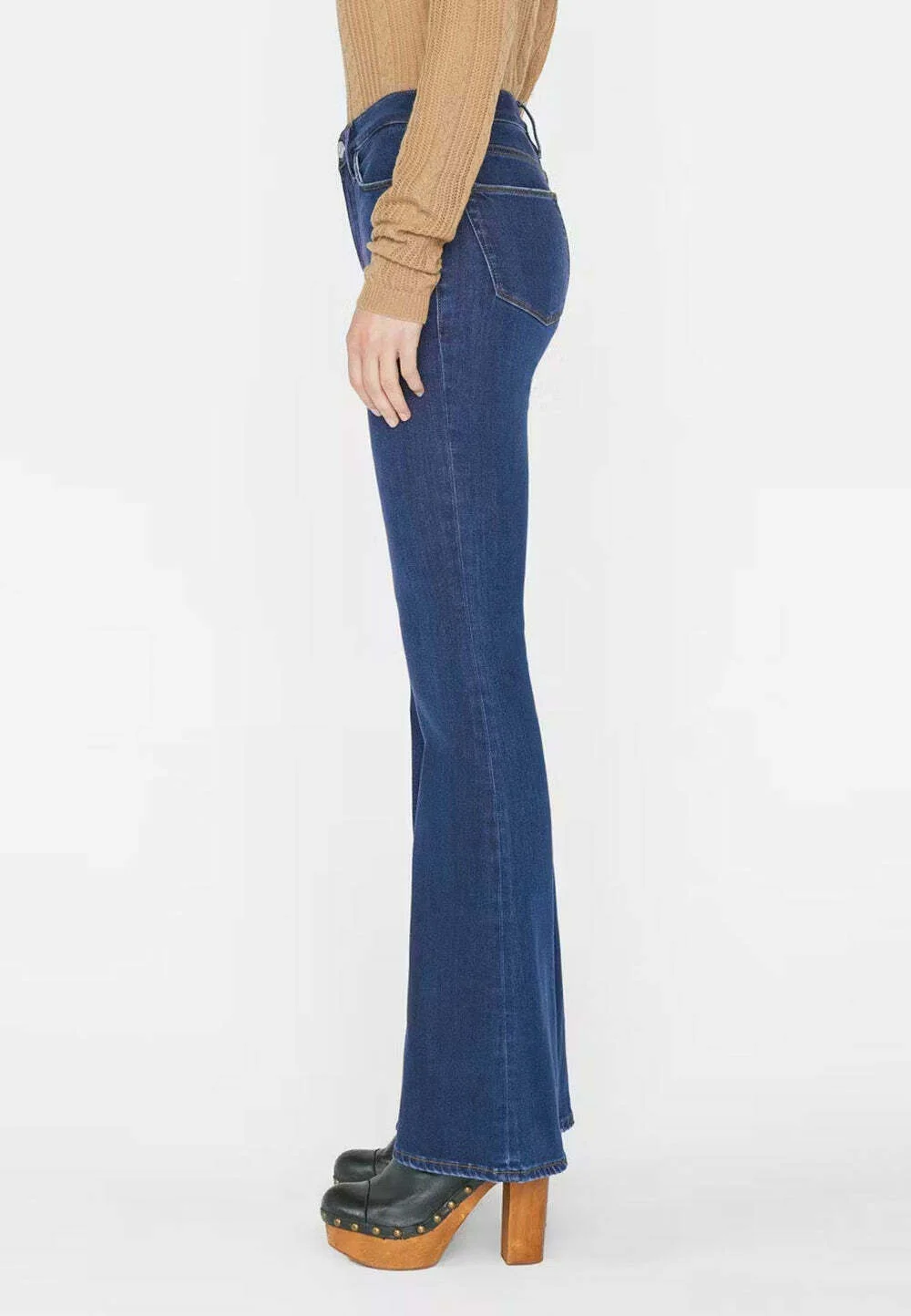 Womens Frame Denim Bootcut Jeans In Blue
