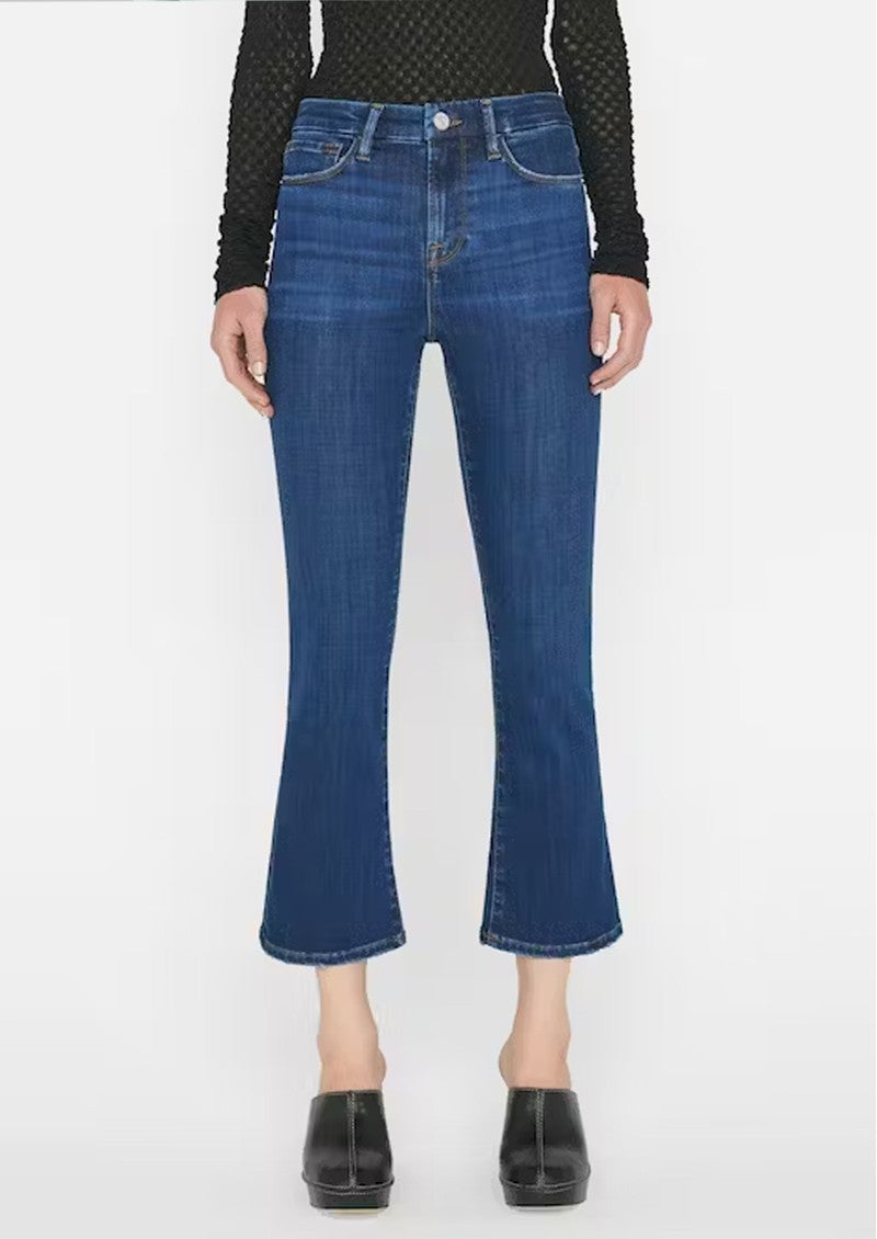 Womens Frame Denim Cropped Jeans In Blue