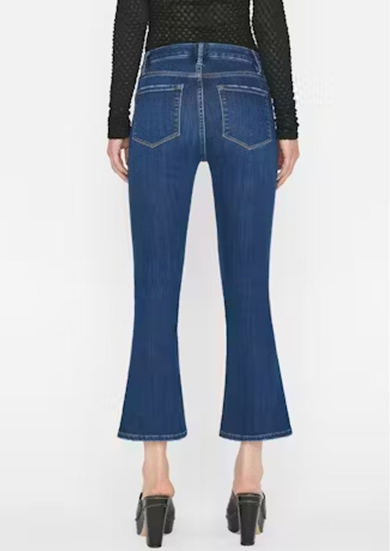 Womens Frame Denim Cropped Jeans In Blue