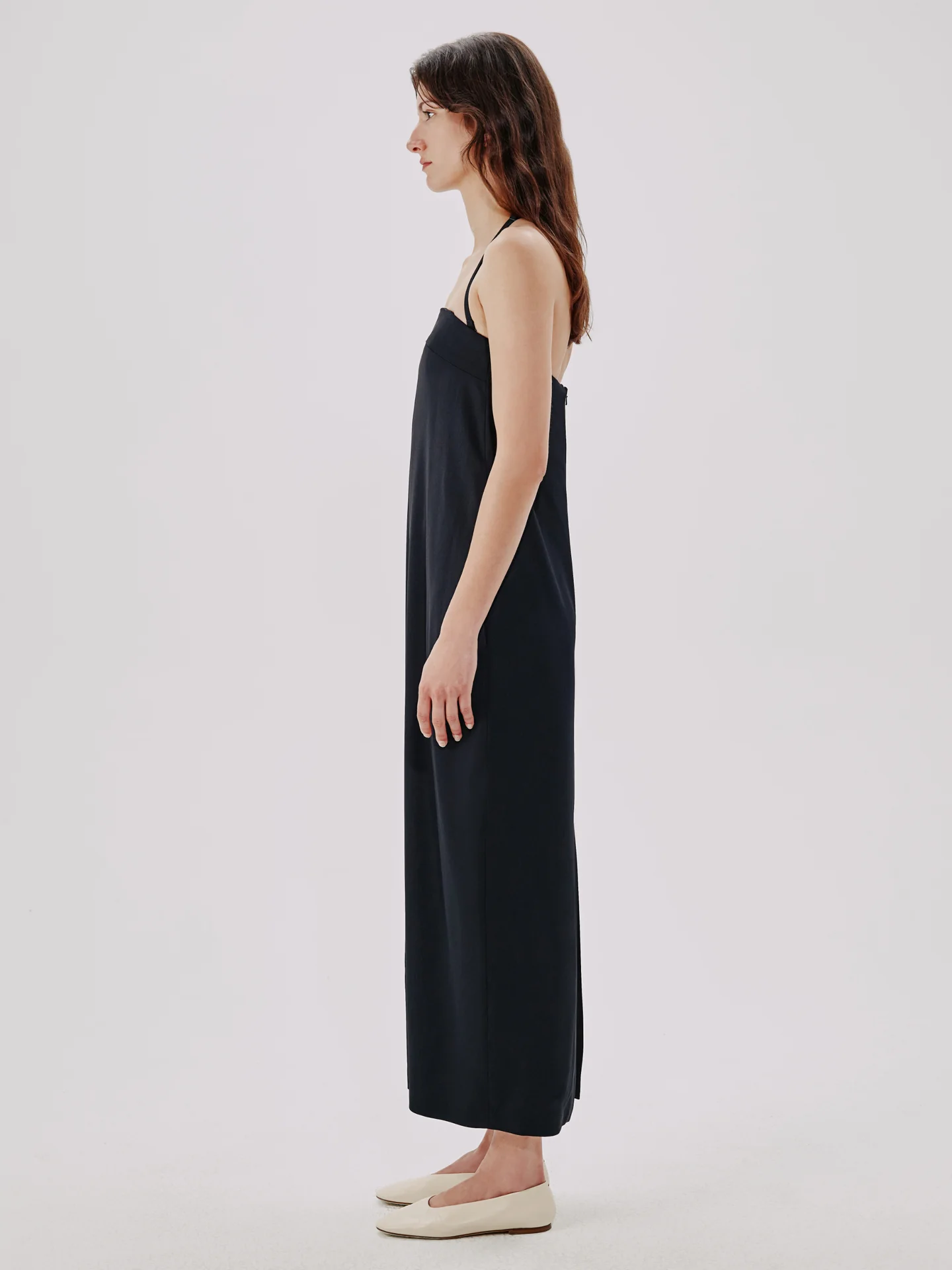 Womens Another Tomorrow Long Day Dresses In Black