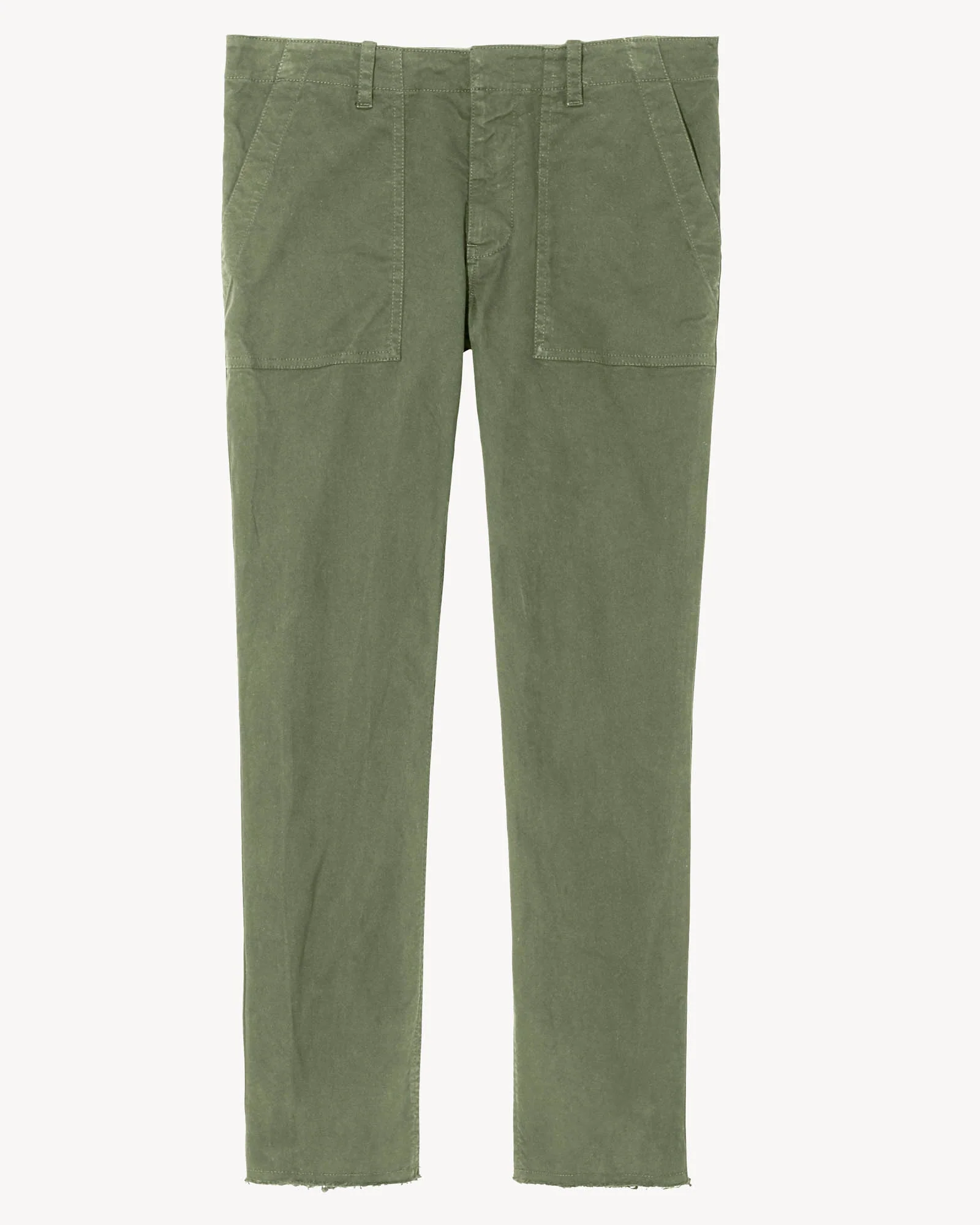 Womens Nili Lotan Cropped Trousers In Khaki