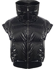 Perfect Moment Womens Sierra Down Oversized Gilet in Black