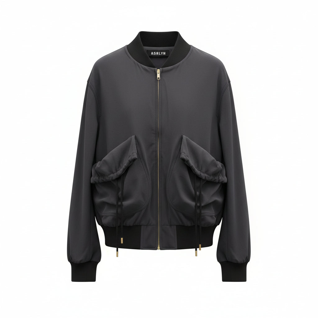 Womens Ashlyn Bomber Jackets In Dark Navy