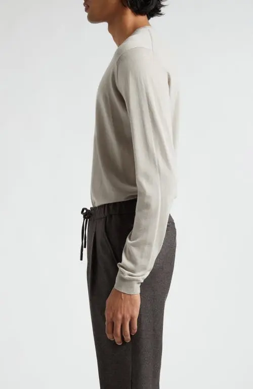 Mens Thom Sweeney Crew Necks In Beige