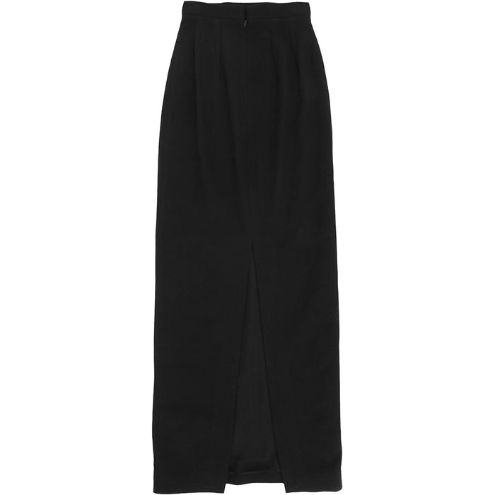 RAEY Womens Recycled Blend Long Pencil Skirt in Navy