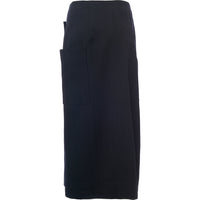 RAEY Womens Patch Pocket Wrap Skirt in Navy