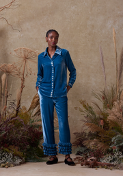 Womens Muzungu Sisters Relaxed Trousers In Blue