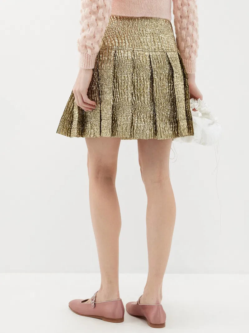 Womens Simone Rocha Short Skirts In Gold