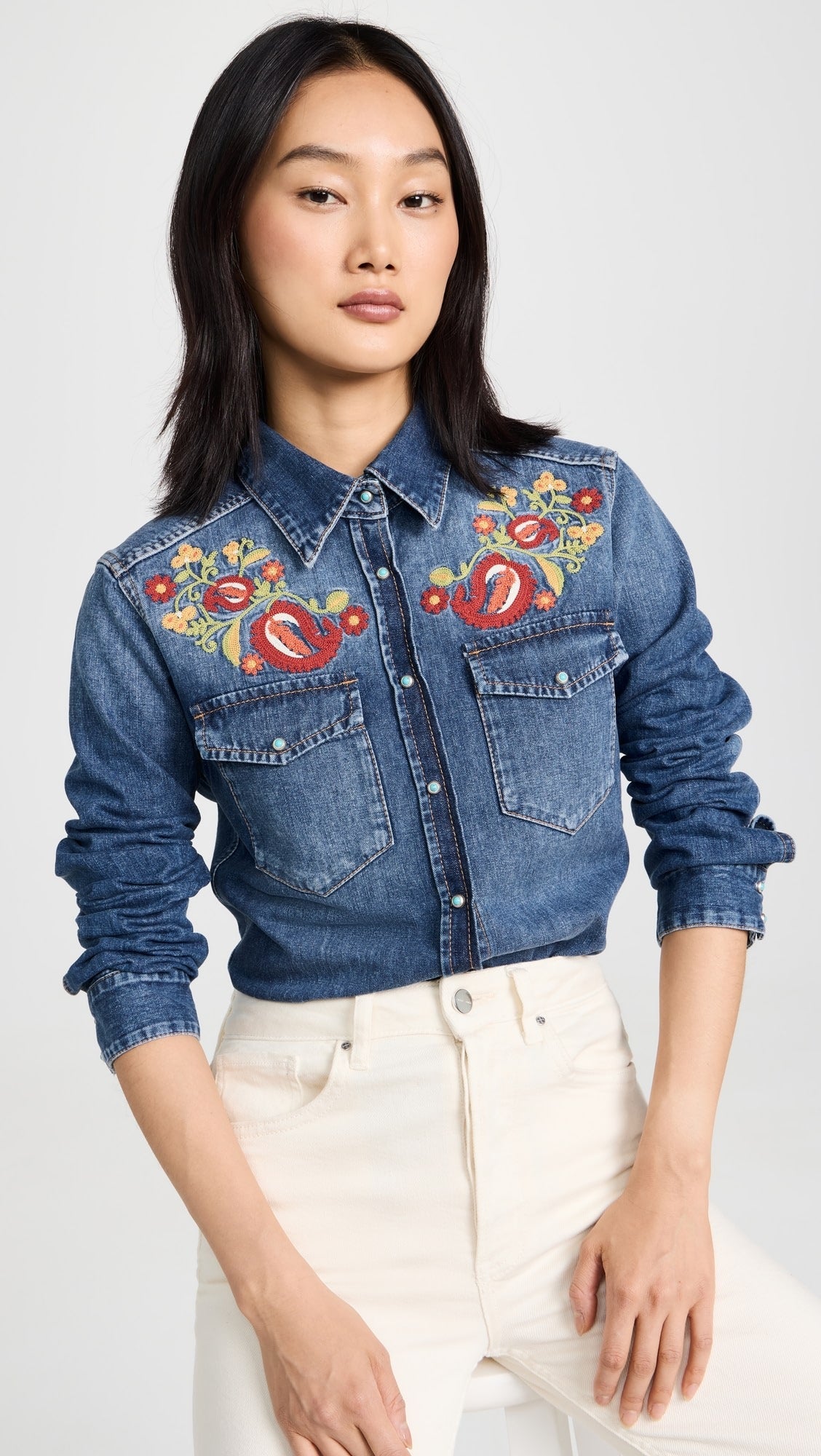 Womens Fortela Casual Shirts In Blue