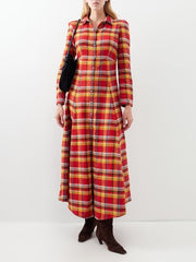 Womens Fortela Long Day Dresses In Red