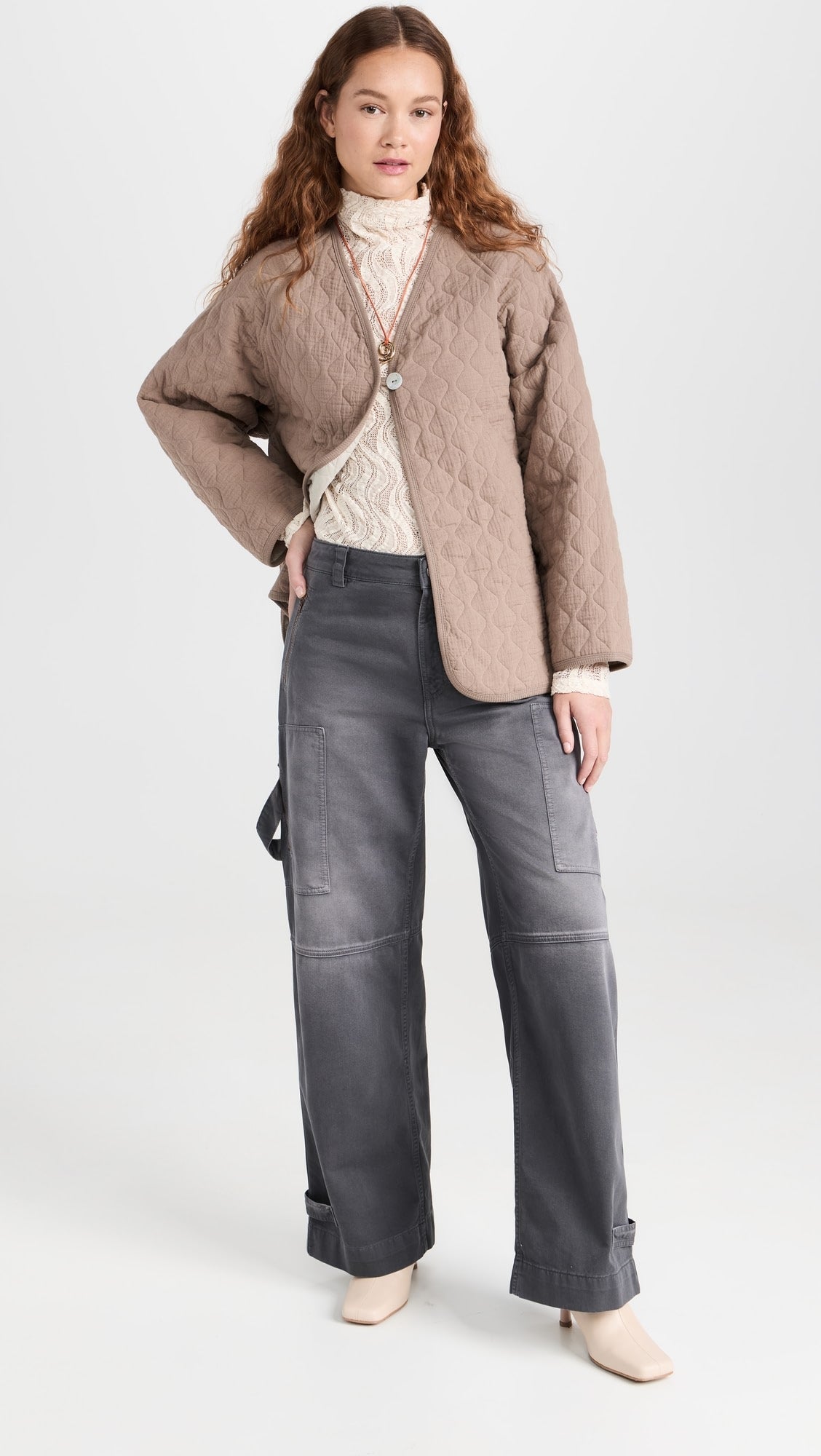 Womens Fortela Relaxed Trousers In Dark Grey