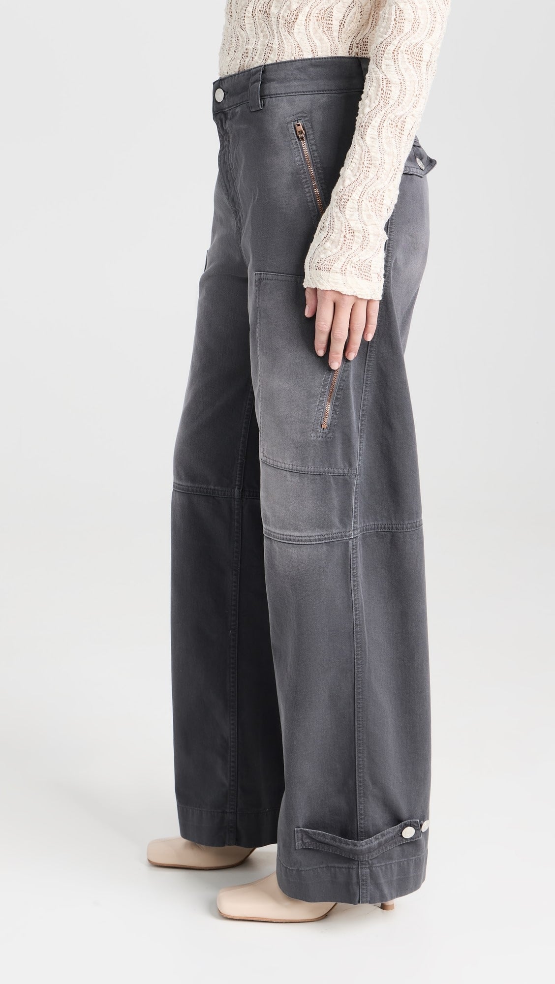 Womens Fortela Relaxed Trousers In Dark Grey