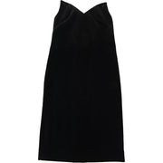 Loewe Womens Cotton Blend Bustier S/Less Midi Dress in Black