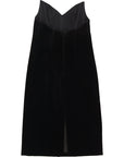 Loewe Womens Cotton Blend Bustier S/Less Midi Dress in Black