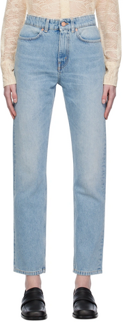 Womens Bite Studio Straight Jeans In Blue