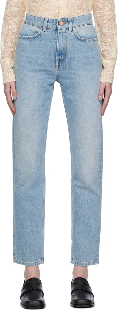 Womens Bite Studio Straight Jeans In Blue