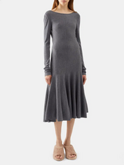 Womens Khaite Long Day Dresses In Grey