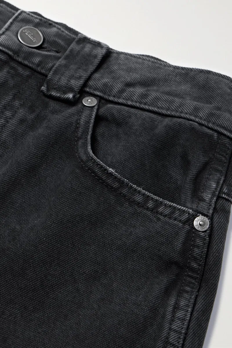 Womens Khaite Straight Jeans In Black