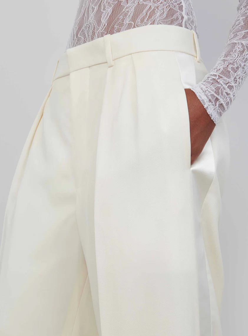 Womens Wardrobe.Nyc Tailored Trousers In Off White
