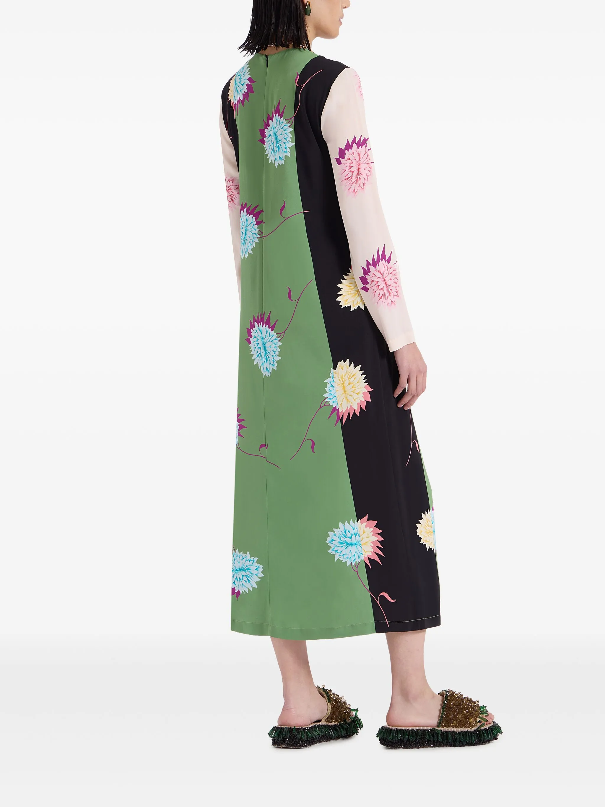 Womens La Double J Occasion Dress In Green Multi
