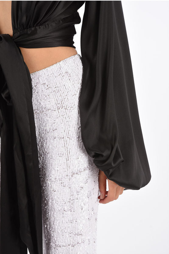 Womens Alexandre Vauthier Crop Tops In Black
